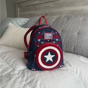 Loungefly Captain America 80th Anniversary Backpack